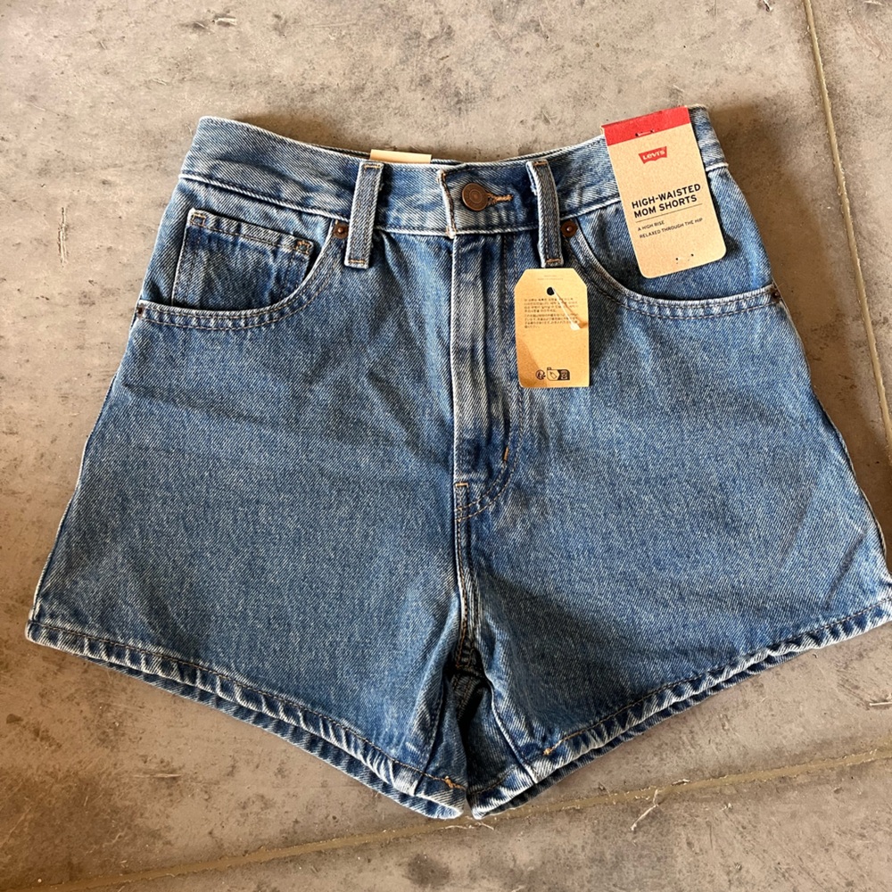 Levi's Women's High Waisted Mom Shorts